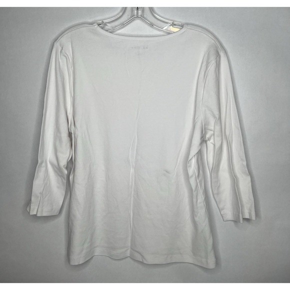 The Tog Shop 3/4 Sleeve T-shirt Lot 2 Purple White Tee Tees Large L - Picture 11 of 14